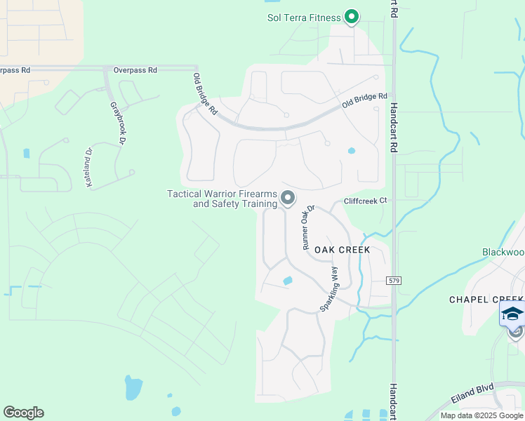 map of restaurants, bars, coffee shops, grocery stores, and more near 6733 Boulder Run Loop in Wesley Chapel