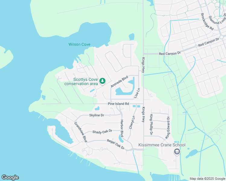 map of restaurants, bars, coffee shops, grocery stores, and more near 1671 Anorada Boulevard in Kissimmee