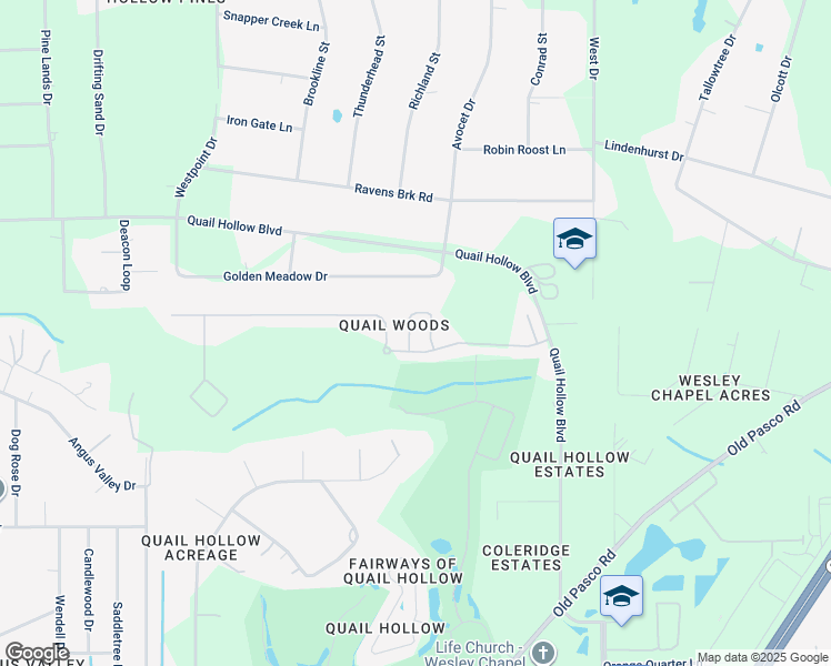 map of restaurants, bars, coffee shops, grocery stores, and more near 6938 Frascati Loop in Zephyrhills