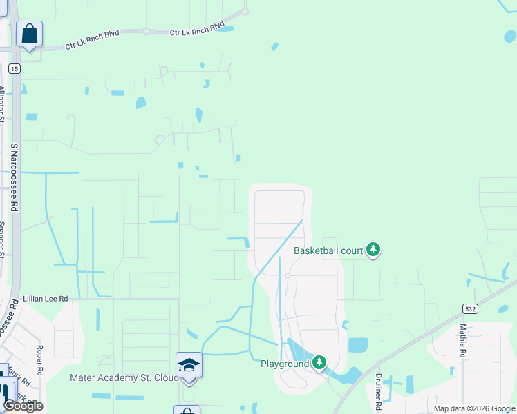 map of restaurants, bars, coffee shops, grocery stores, and more near 1704 Chatsworth Circle in St. Cloud