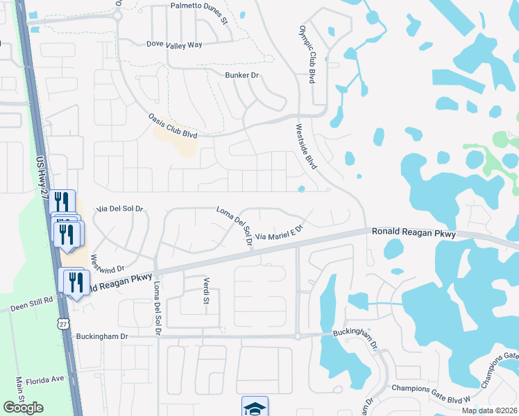 map of restaurants, bars, coffee shops, grocery stores, and more near 101 Manuel Court in Davenport