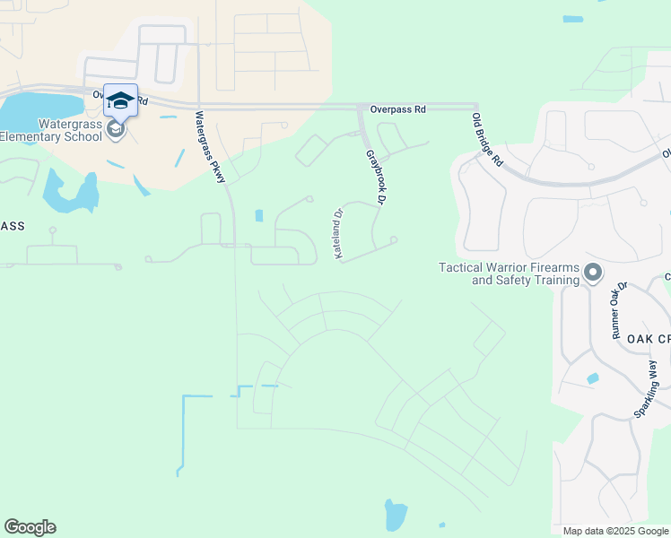 map of restaurants, bars, coffee shops, grocery stores, and more near 33288 Kateland Drive in Wesley Chapel