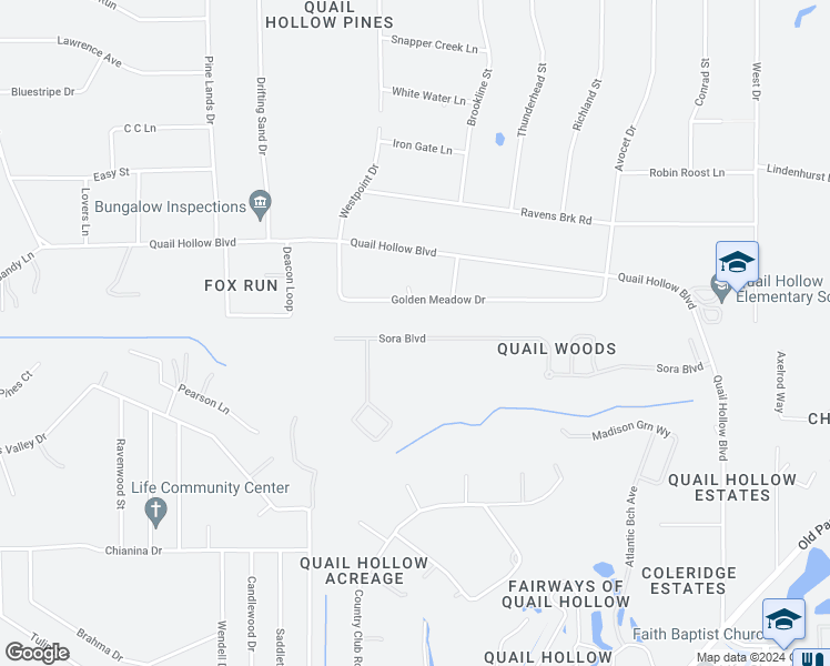 map of restaurants, bars, coffee shops, grocery stores, and more near 27185 Sora Boulevard in Zephyrhills