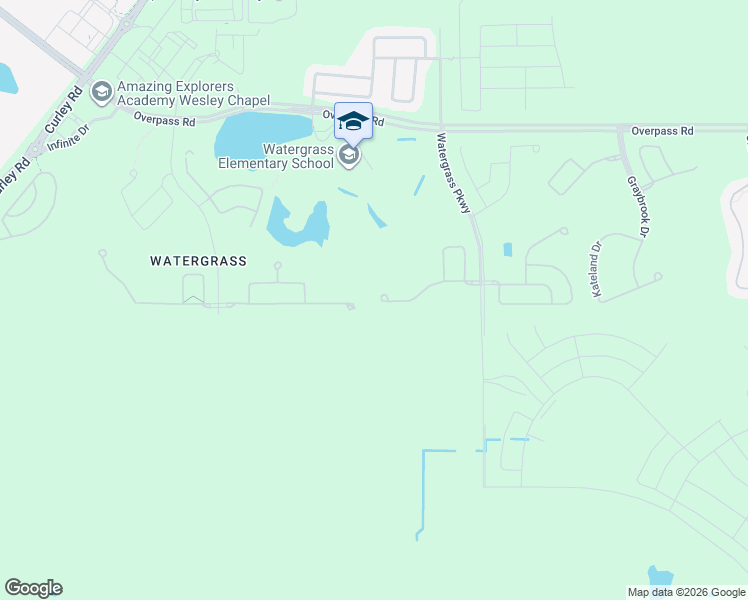map of restaurants, bars, coffee shops, grocery stores, and more near 32801 Estate Garden Drive in Wesley Chapel