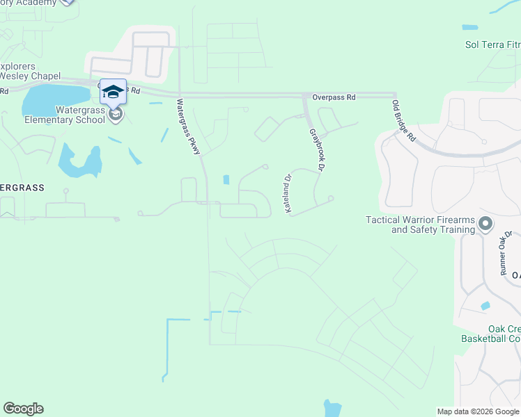 map of restaurants, bars, coffee shops, grocery stores, and more near 33269 Cypress Bend Drive in Wesley Chapel
