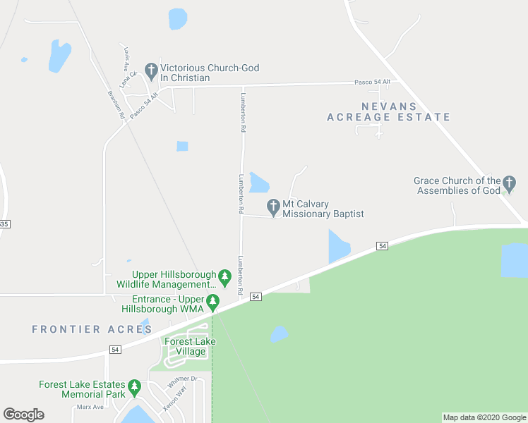 map of restaurants, bars, coffee shops, grocery stores, and more near 7025 Glory Road in Zephyrhills