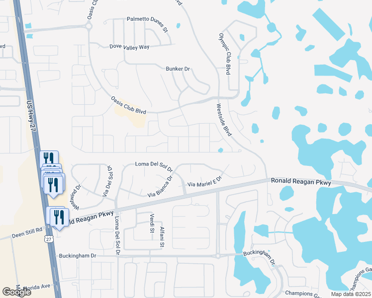 map of restaurants, bars, coffee shops, grocery stores, and more near 1588 Flange Drive in Davenport