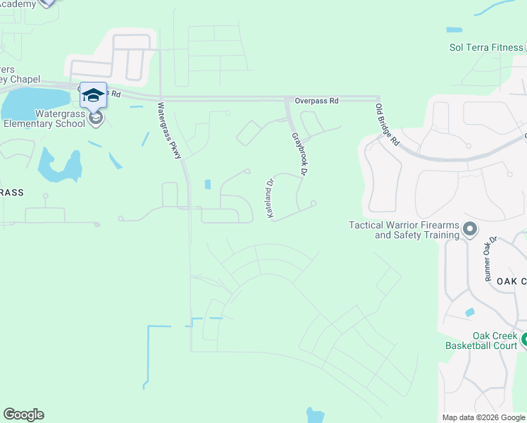 map of restaurants, bars, coffee shops, grocery stores, and more near 33244 Kateland Drive in Wesley Chapel