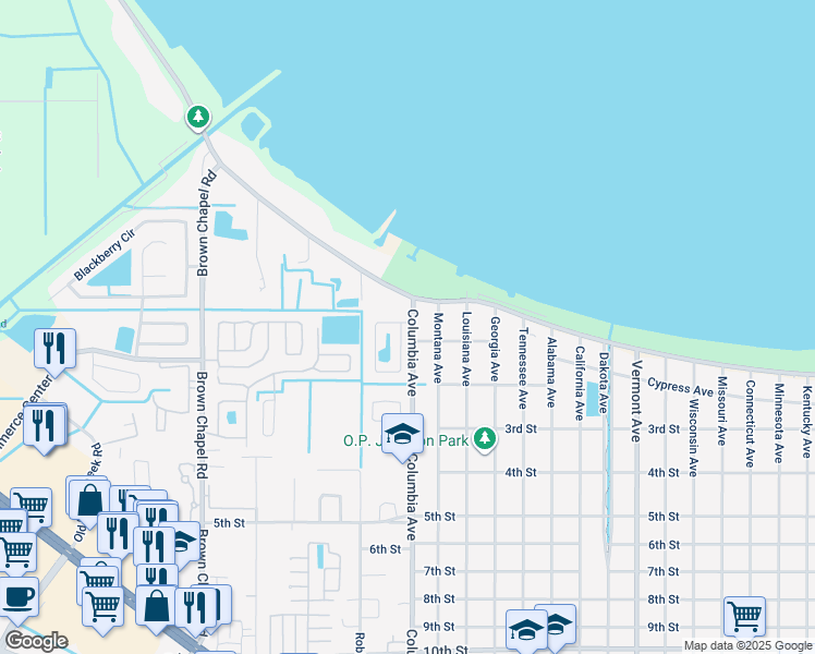 map of restaurants, bars, coffee shops, grocery stores, and more near 2984 Cool Breeze Circle in Saint Cloud