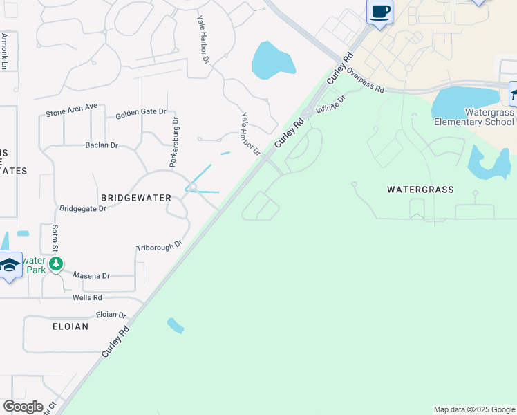 map of restaurants, bars, coffee shops, grocery stores, and more near 7029 Penta Place in Wesley Chapel