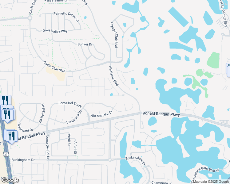 map of restaurants, bars, coffee shops, grocery stores, and more near 8908 Stinger Drive in Davenport