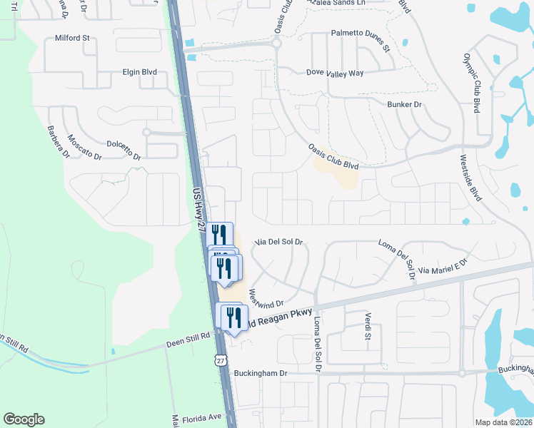 map of restaurants, bars, coffee shops, grocery stores, and more near 1466 Myrtlewood Street in Davenport