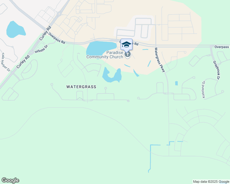 map of restaurants, bars, coffee shops, grocery stores, and more near 7215 Peregrina Loop in Wesley Chapel
