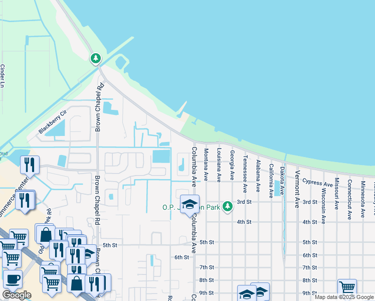 map of restaurants, bars, coffee shops, grocery stores, and more near 2904 Cool Breeze Circle in St. Cloud