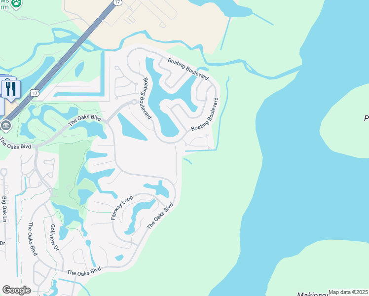 map of restaurants, bars, coffee shops, grocery stores, and more near 1502 Nature Trail in Kissimmee