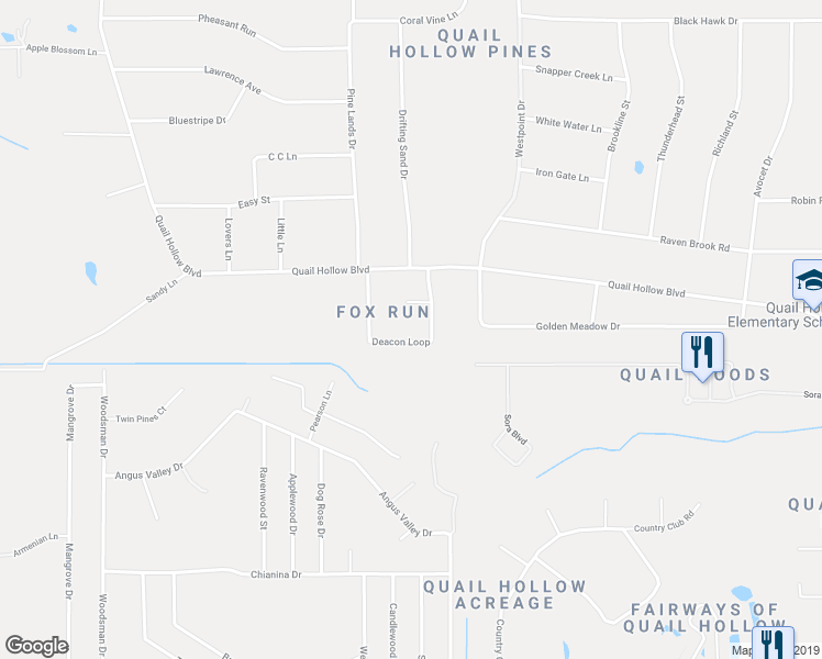 map of restaurants, bars, coffee shops, grocery stores, and more near 26838 Deacon Loop in Wesley Chapel