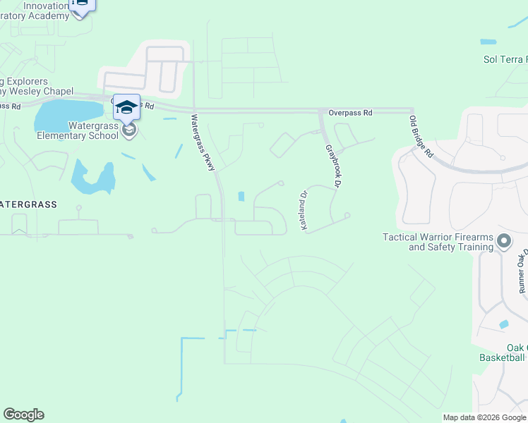 map of restaurants, bars, coffee shops, grocery stores, and more near 33269 Cypress Bend Drive in Wesley Chapel