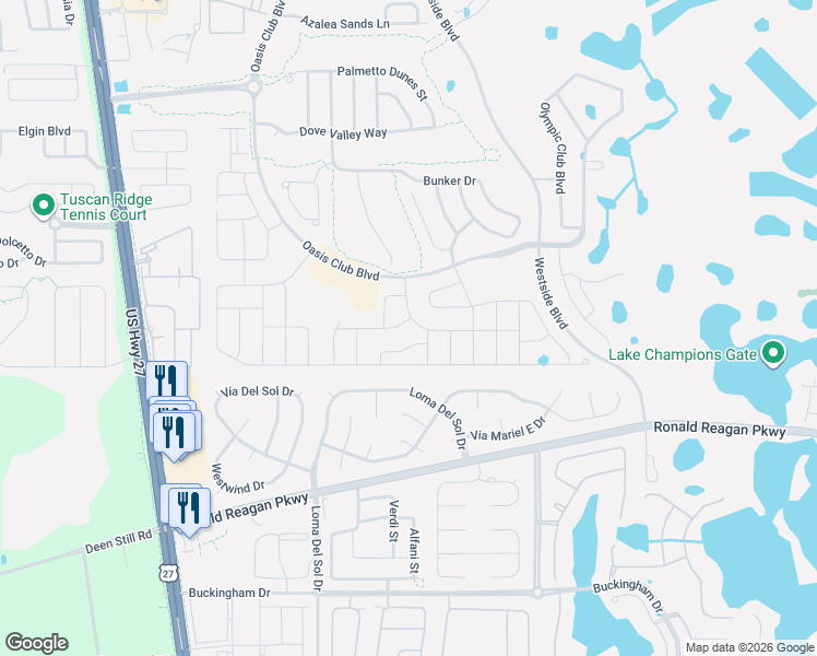 map of restaurants, bars, coffee shops, grocery stores, and more near 9004 Hazard Street in Four Corners