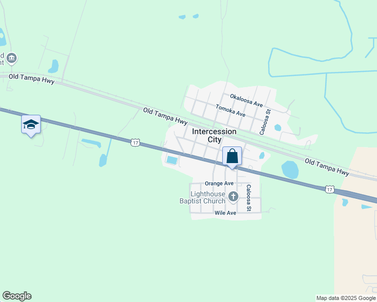 map of restaurants, bars, coffee shops, grocery stores, and more near 1558 Immokalee Street in Intercession City