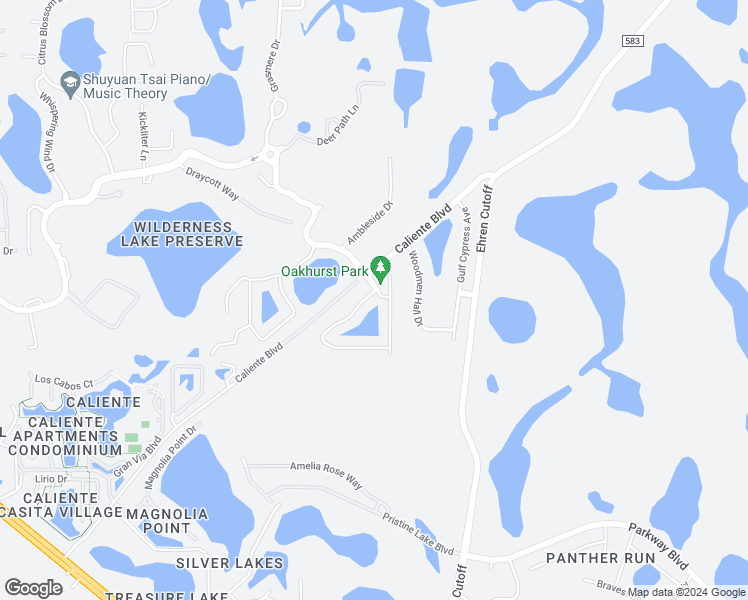 map of restaurants, bars, coffee shops, grocery stores, and more near 7152 Moss Ledge Run in Land O' Lakes