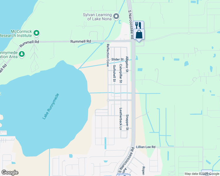map of restaurants, bars, coffee shops, grocery stores, and more near 1559 Reflection Cove in St. Cloud