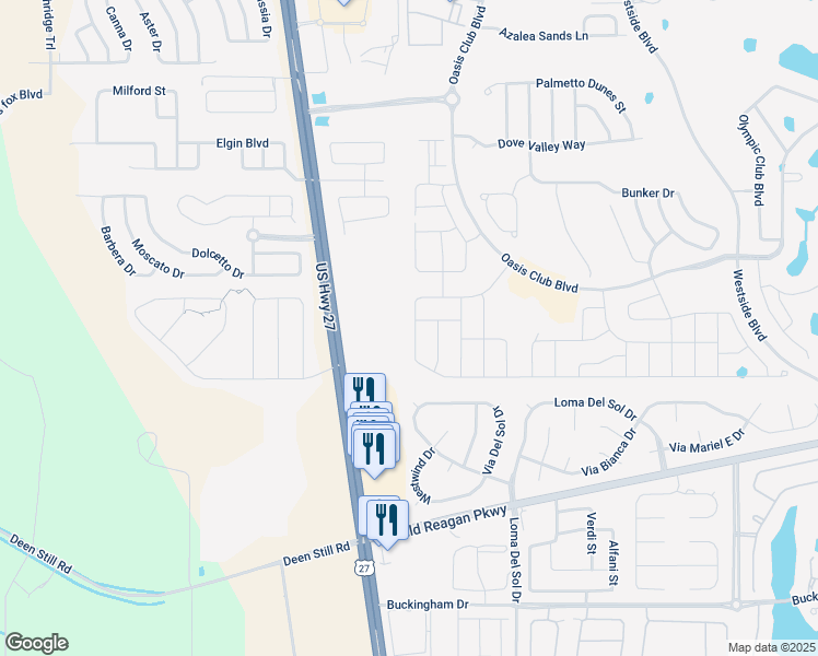 map of restaurants, bars, coffee shops, grocery stores, and more near 1462 Moon Valley Drive in Davenport