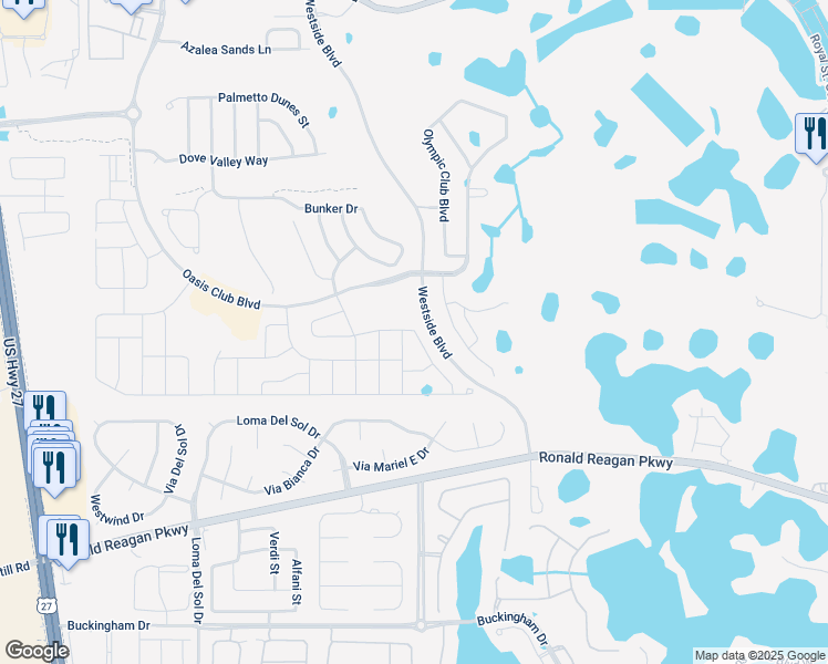 map of restaurants, bars, coffee shops, grocery stores, and more near 8937 Stinger Drive in Davenport