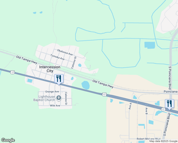 map of restaurants, bars, coffee shops, grocery stores, and more near 5449 Osceola Avenue in Saint Cloud