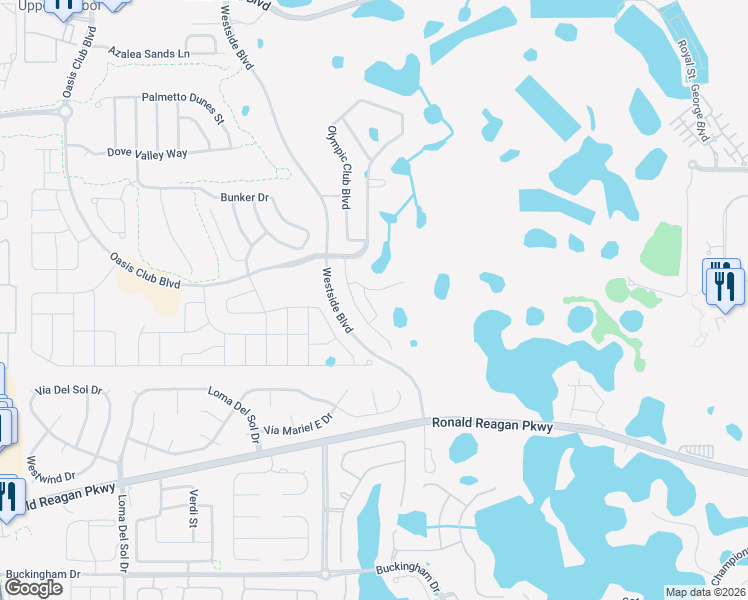 map of restaurants, bars, coffee shops, grocery stores, and more near 8839 Interlocking Court in Four Corners