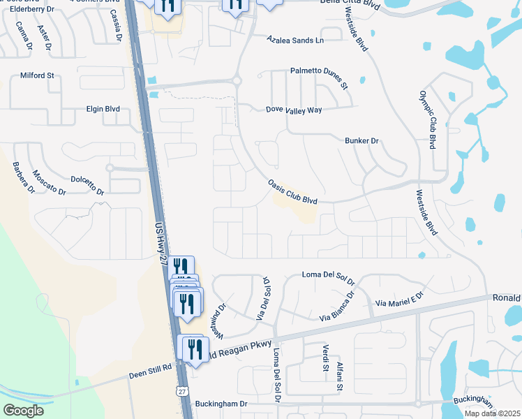 map of restaurants, bars, coffee shops, grocery stores, and more near 1414 Moon Valley Drive in Davenport