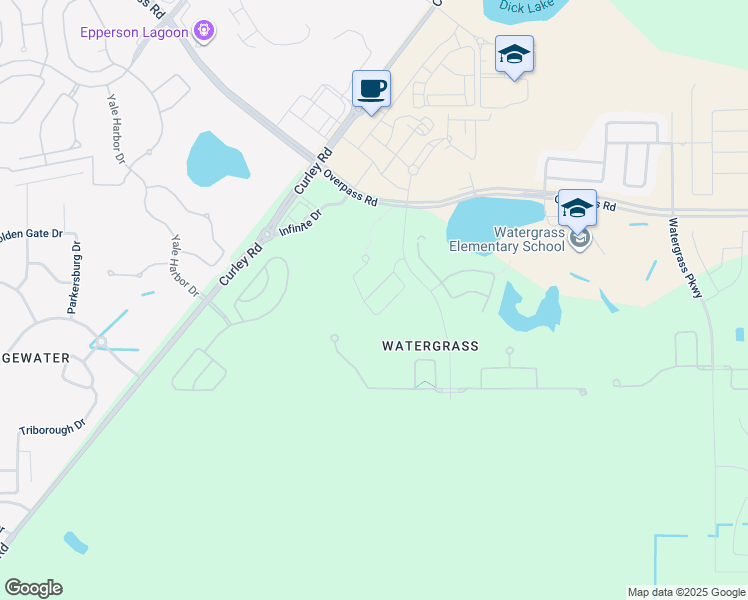 map of restaurants, bars, coffee shops, grocery stores, and more near 32154 Cottage Glen Lane in Wesley Chapel