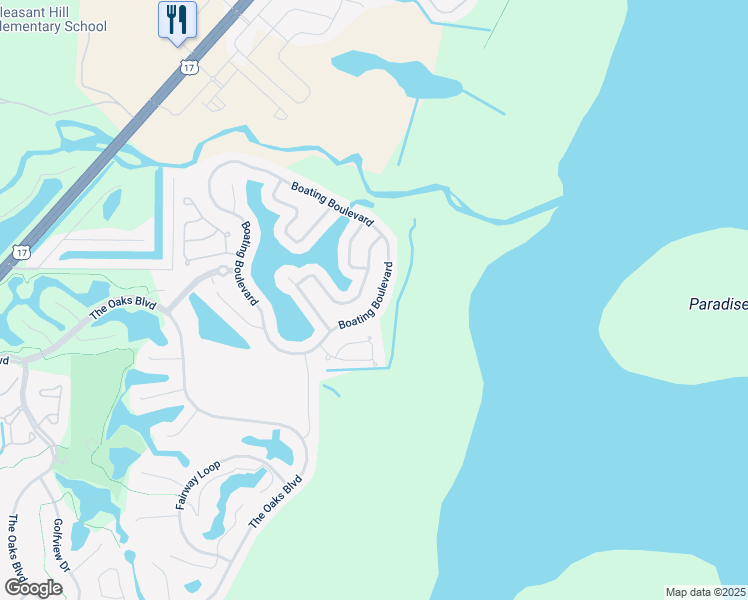 map of restaurants, bars, coffee shops, grocery stores, and more near 2969 Boating Boulevard in Kissimmee