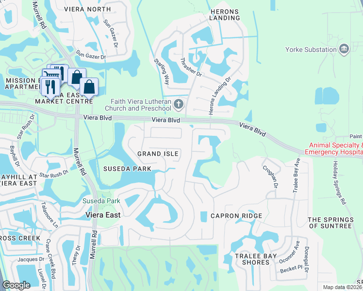 map of restaurants, bars, coffee shops, grocery stores, and more near 1522 Keys Gate Dr in Melbourne
