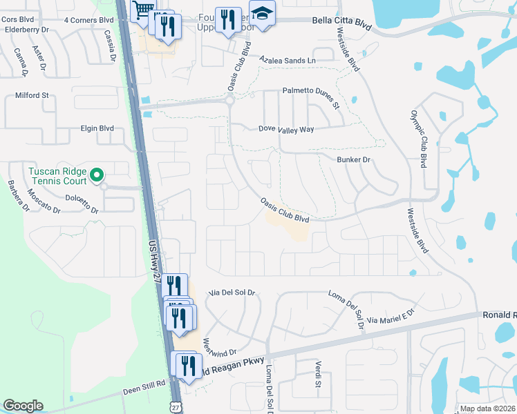 map of restaurants, bars, coffee shops, grocery stores, and more near 1414 Moon Valley Drive in Davenport