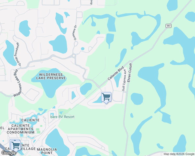 map of restaurants, bars, coffee shops, grocery stores, and more near 7220 Night Heron Drive in Land O' Lakes
