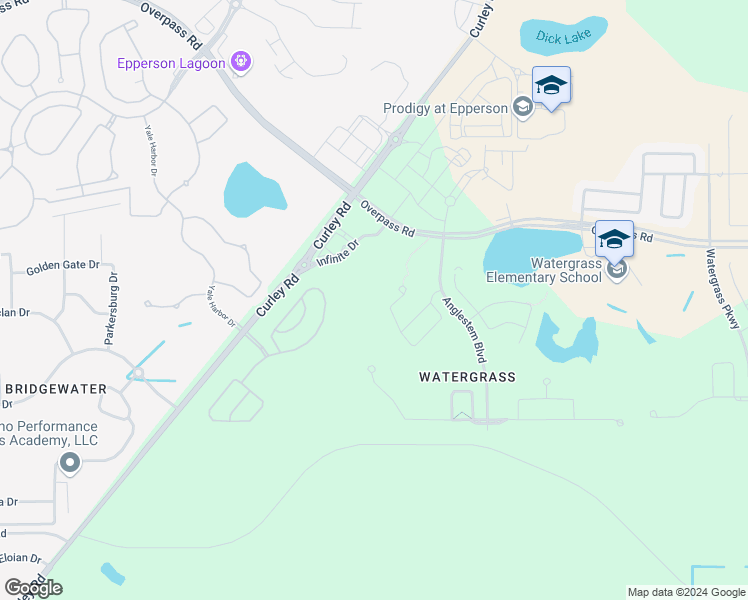 map of restaurants, bars, coffee shops, grocery stores, and more near 32050 Garden Alcove Loop in Wesley Chapel