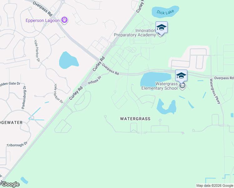 map of restaurants, bars, coffee shops, grocery stores, and more near 32017 Garden Alcove Loop in Wesley Chapel