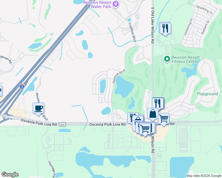map of restaurants, bars, coffee shops, grocery stores, and more near 1521 Fairview Circle in Four Corners