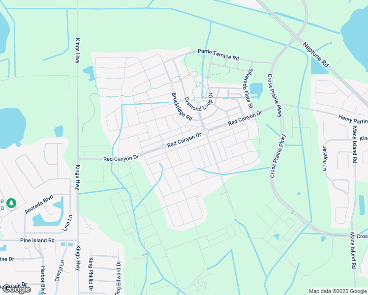 map of restaurants, bars, coffee shops, grocery stores, and more near 1861 Red Canyon Drive in Kissimmee