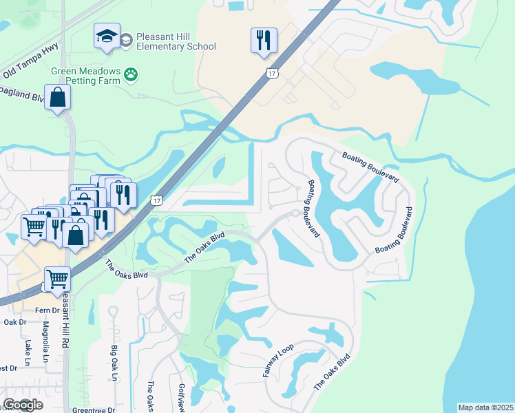 map of restaurants, bars, coffee shops, grocery stores, and more near 1456 Flamingo Drive in Kissimmee