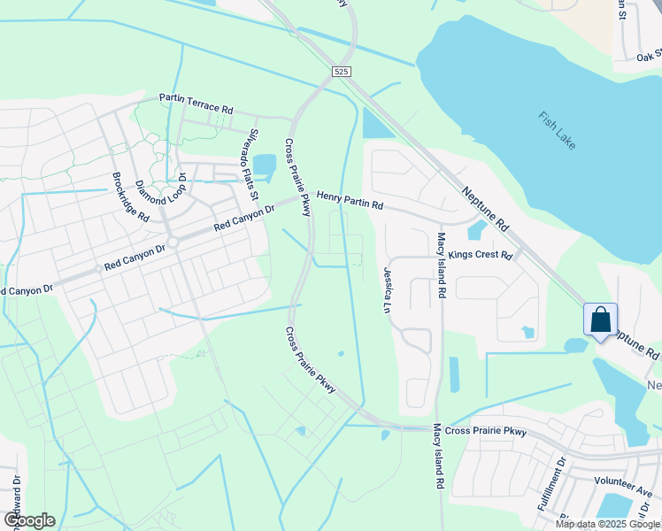 map of restaurants, bars, coffee shops, grocery stores, and more near 2217 Jessica Lane in Kissimmee