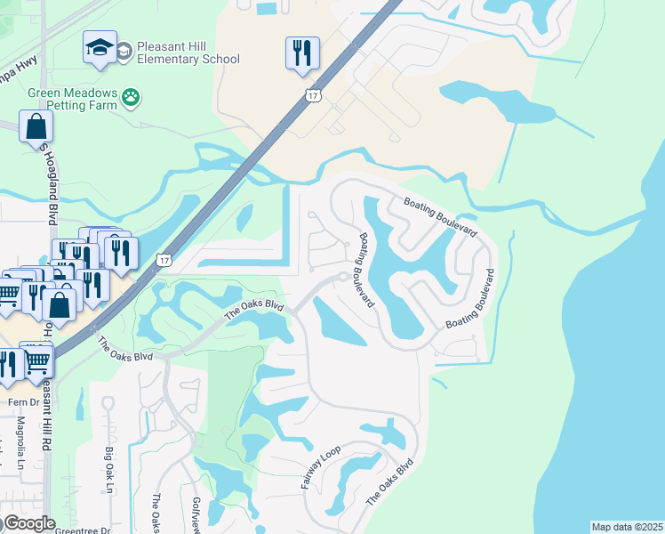 map of restaurants, bars, coffee shops, grocery stores, and more near 1908 Commander Way in Kissimmee