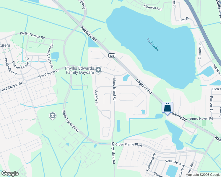 map of restaurants, bars, coffee shops, grocery stores, and more near 2200 Jessica Lane in Kissimmee