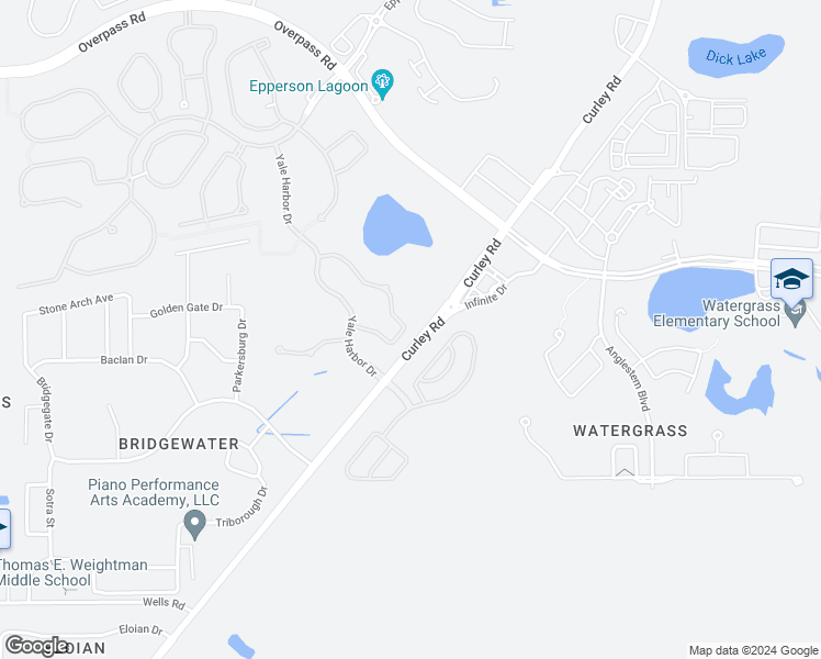map of restaurants, bars, coffee shops, grocery stores, and more near 7402 Pool Compass Loop in Wesley Chapel