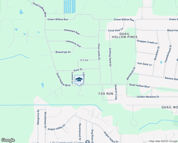 map of restaurants, bars, coffee shops, grocery stores, and more near 26620 Easy Street in Zephyrhills