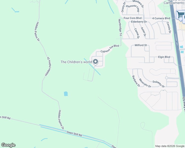 map of restaurants, bars, coffee shops, grocery stores, and more near 377 Lucky World Lane in Davenport
