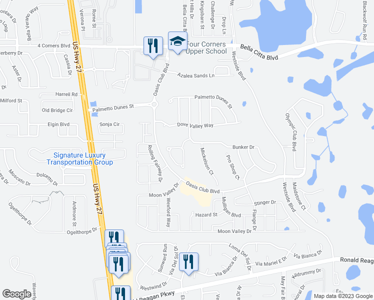 map of restaurants, bars, coffee shops, grocery stores, and more near 1405 Deuce Circle in Davenport