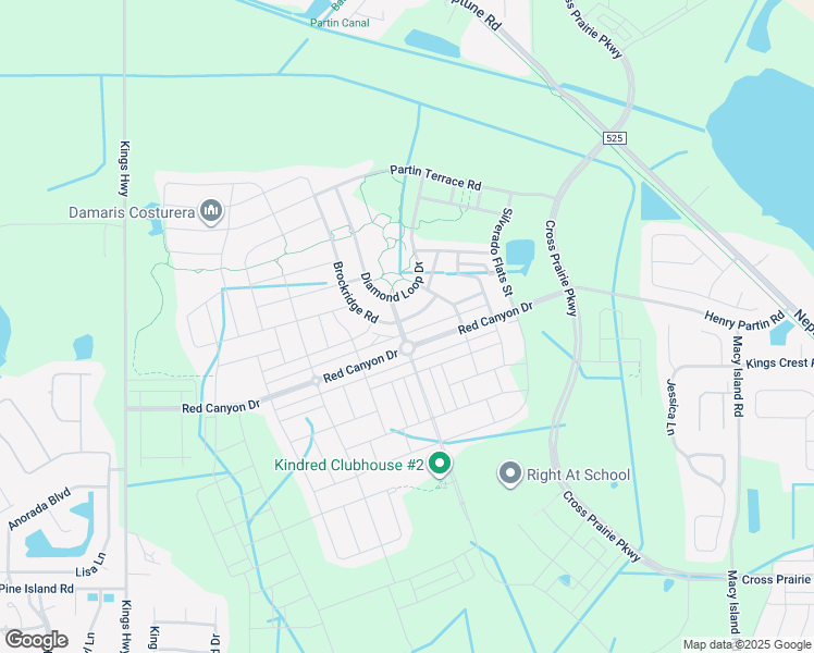 map of restaurants, bars, coffee shops, grocery stores, and more near 1882 Brockridge Road in Kissimmee