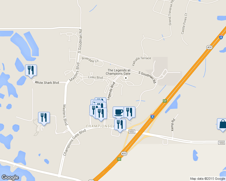 map of restaurants, bars, coffee shops, grocery stores, and more near 1409 Milledge Lane in Four Corners