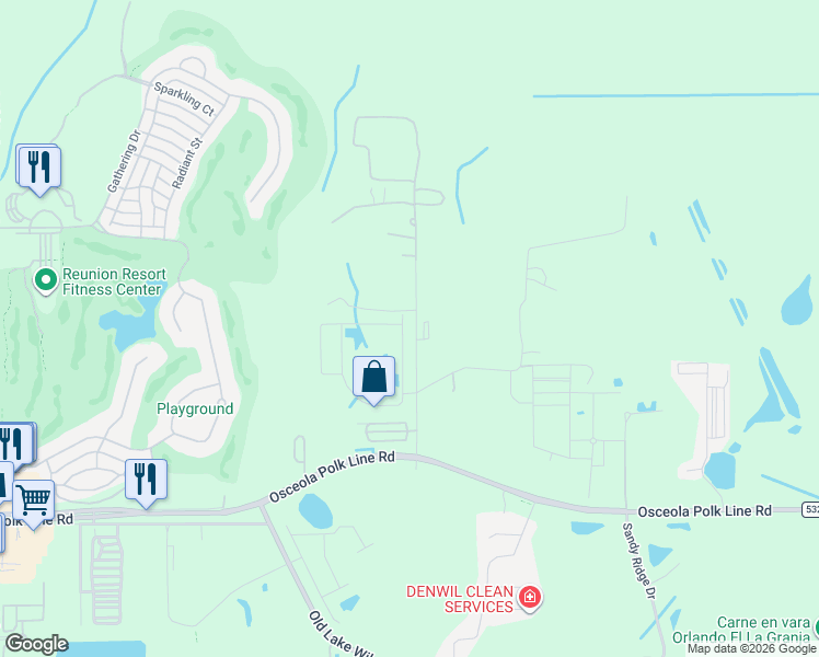 map of restaurants, bars, coffee shops, grocery stores, and more near 1411 Marsh Meadow Lane in Davenport